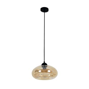 Oval Modern Pendant Amber - Mason7