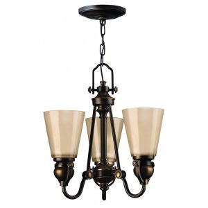 Mayflower 3 Light Chandelier Olde Bronze - HK/MAYFLOWER3