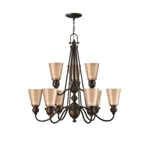 Mayflower 9 Light Chandelier Olde Bronze - HK/MAYFLOWER9