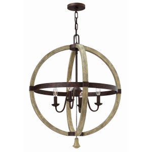 Middlefield 4 Light Pendant Chandelier Iron Rust - HK/MIDDLEFIELDP4