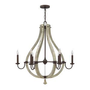 Middlefield 6 Light Chandelier Iron Rust - HK/MIDDLEFIELD6