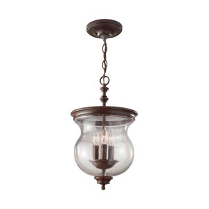 Pickering Lane 3 Light Semi Flush / Duo Mount Heritage Bronze - FE/PICKERINGL/SF