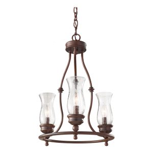 Pickering Lane 3 Light Chandelier Heritage Bronze - FE/PICKERINGL3