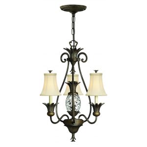 Plantation 4 Light Chandelier Pearl Bronze - HK/PLANT3 PZ