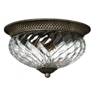 Plantation Large Flush Mount Pearl Bronze - HK/PLANT/F/L PZ