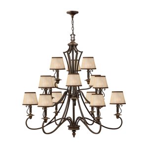 Plymouth 15 Light Chandelier Olde Bronze - HK/PLYMOUTH15