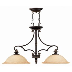 Plymouth 2 Light Chandelier Olde Bronze - HK/PLYMOUTH/ISLE