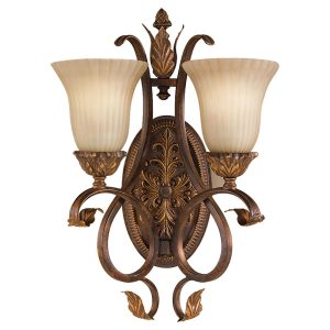 Sonoma Valley 2 Light Wall Light Aged Tortoise Shell - FE/SONOMAVAL2