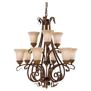 Sonoma Valley 9 Light Chandelier Aged Tortoise Shell - FE/SONOMAVAL9