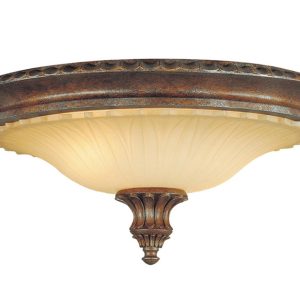 Stirling Castle Flush Mount British Bronze - FE/STIRLINGCAS/F