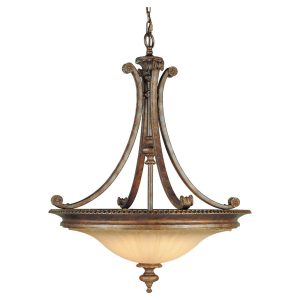 Stirling Castle Pendant Chandelier British Bronze - FE/STIRLINGCAS3P