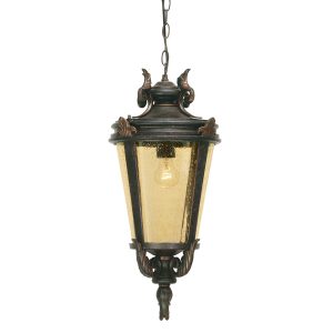 Baltimore Large Chain Lantern Weathered Bronze - BT8/L