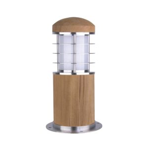 Poole Mini Bollard 316 Stainless Steel & Teak - GZ/POOLE MB