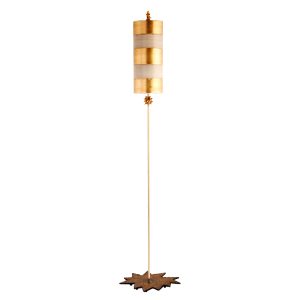 Nettle Floor Lamp By Paul Grüer Gold & Taupe - FB/NETTLE-G/FL