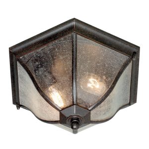 New England Flush Mount Weathered Bronze - NE8/M