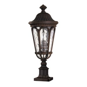 Regent Court Pedestal Lantern Walnut - FE/REGENTCT3