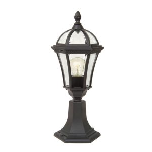 Ledbury Pedestal Lantern Black - GZH/LB3