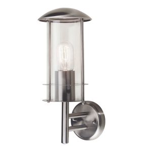 Bruges Wall Lantern Stainless Steel - BRUGES ST STEEL