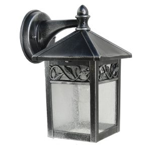 Winchcombe Wall Lantern Black / Silver - GZH/WC2