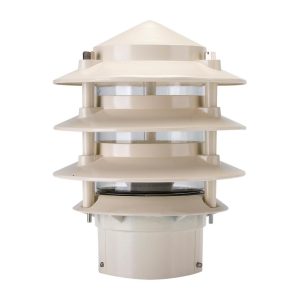 Three Tier Bollard Head Post Top Light Beige - 10700