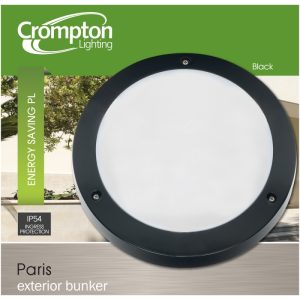 Paris Round Plain Bunker Black EX9100 - 20620