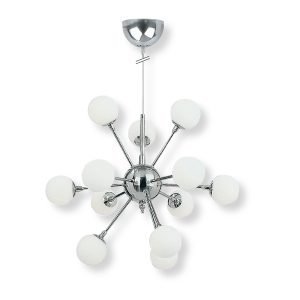 Atom 12 Light Pendant Chrome - CP2012-CH