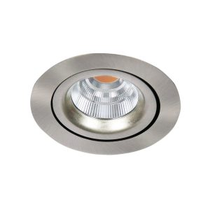 Gyro 9W Dimmable LED Downlight Brushed Chrome / Warm White - SG70221BS