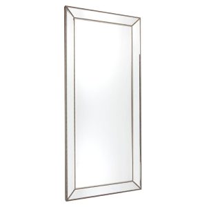 Zeta Floor Mirror Antique Silver - 40303