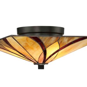 Asheville Flush Mount Valiant Bronze - QZ/ASHEVILLE/F