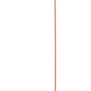 Modern Floor Lamp Copper & Blonde Wood - Slim-F1C