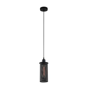 Decorative 1 Light Pendant Black - Veneto1BK